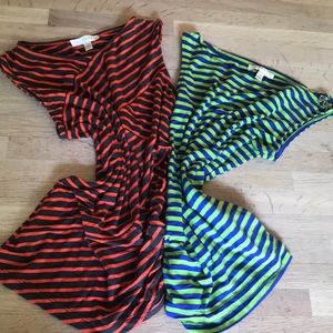 Kenar 2 for 1 striped tanks, size M